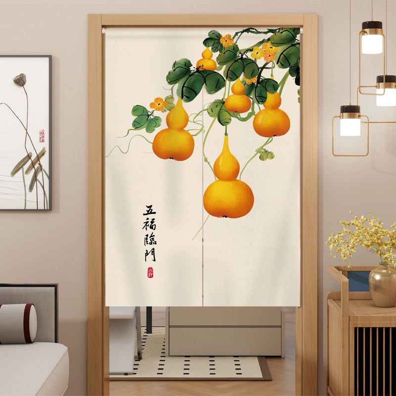 门帘隔断帘2026新款高档厨房卧室房间家用半帘卫生间遮挡帘子布帘图片