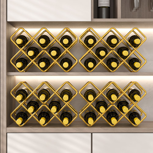 红酒架摆件轻奢高档斜放酒瓶托架