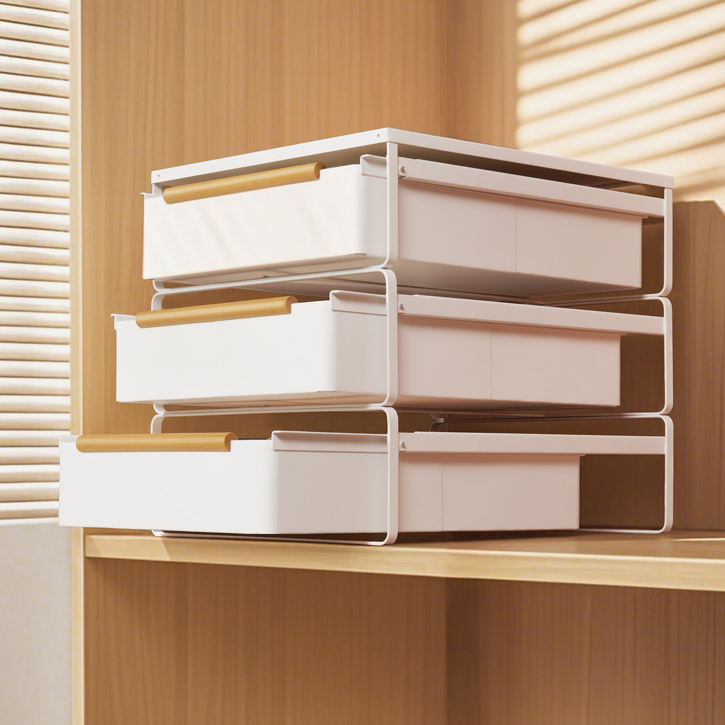 衣柜收纳分层神器抽拉式置物架隔板拉篮卧室衣物内衣内裤收纳抽屉,收纳整理,整理架/置物架/收纳架,淘宝优惠券,粉丝福利购,淘宝优惠卷