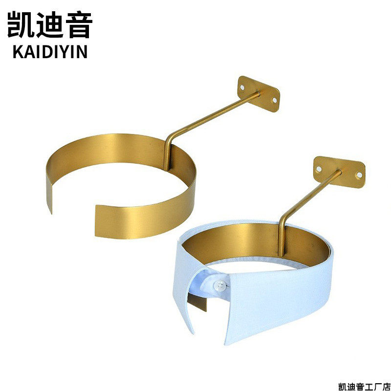 挂壁式不锈钢衣领架袖口展示架商超服装展示架子衣领衣袖陈列道具