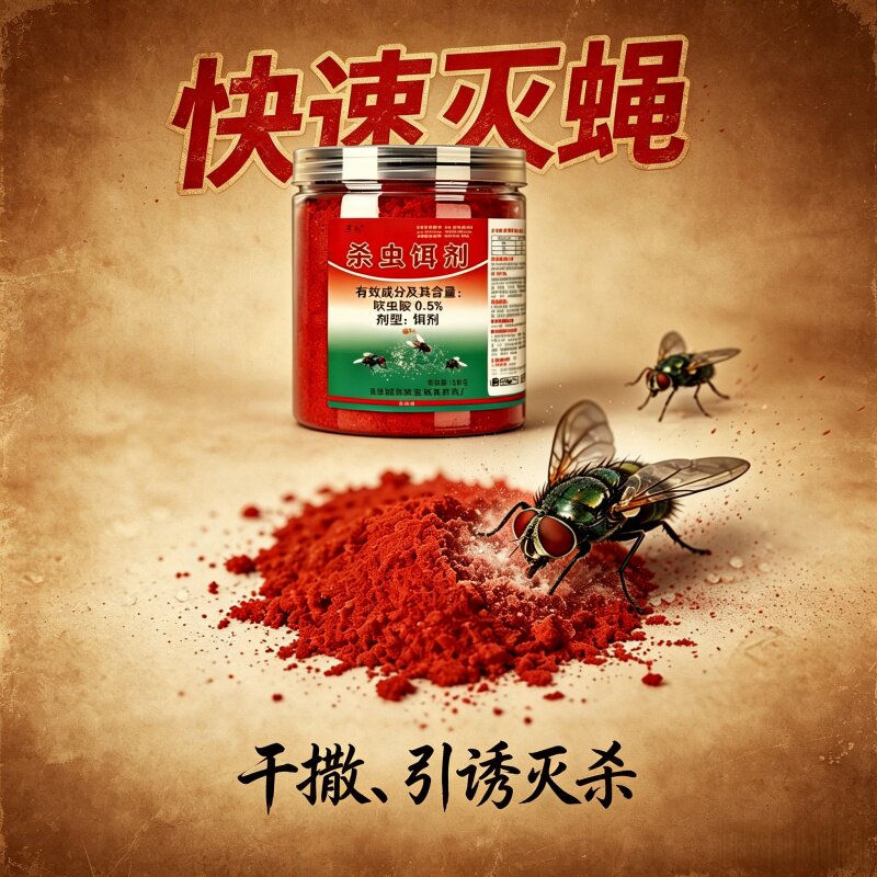 【速灭蝇】户外室内用引诱苍蝇药诱杀苍蝇养殖场庭院专用灭蝇饵剂