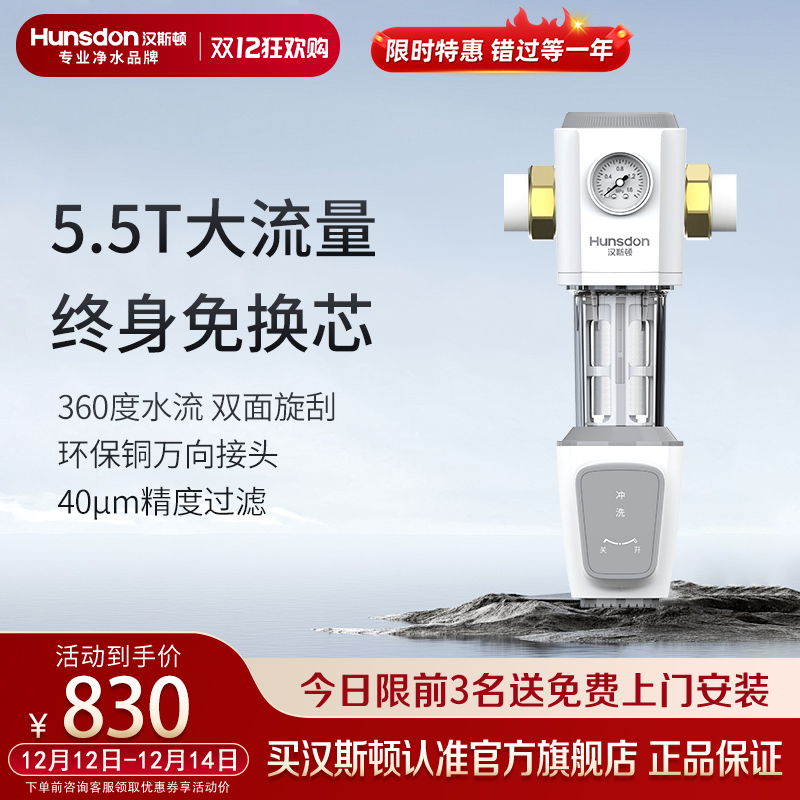 全屋净水器家用前置反冲洗过滤器