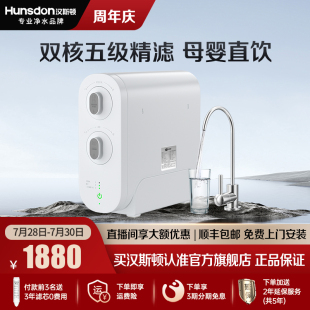 汉斯顿净水器0阻垢剂家用直饮D3净水机自来水过滤ro反渗透纯水机