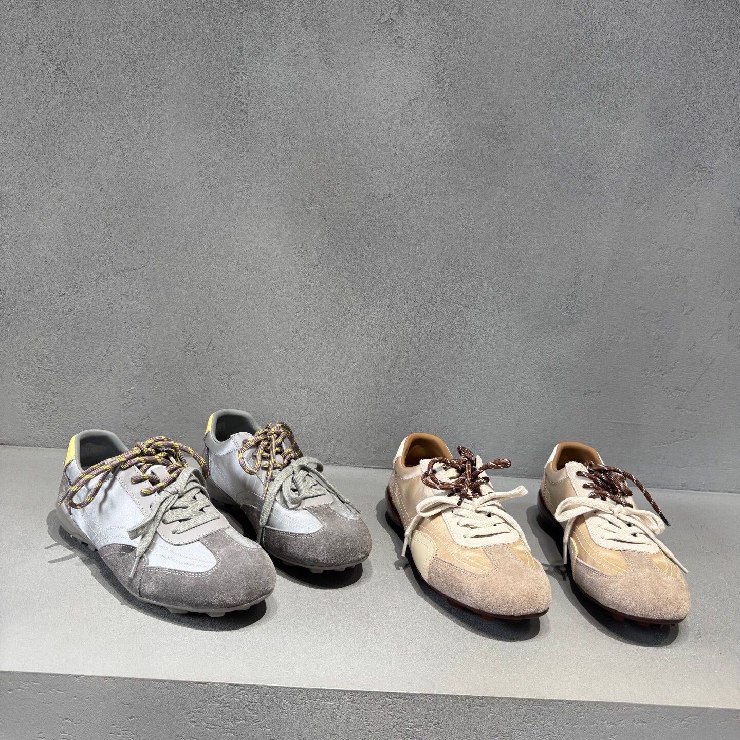 欧货欧洲站2026春新款系带运动德训鞋真皮磨砂皮平底时尚休闲鞋女