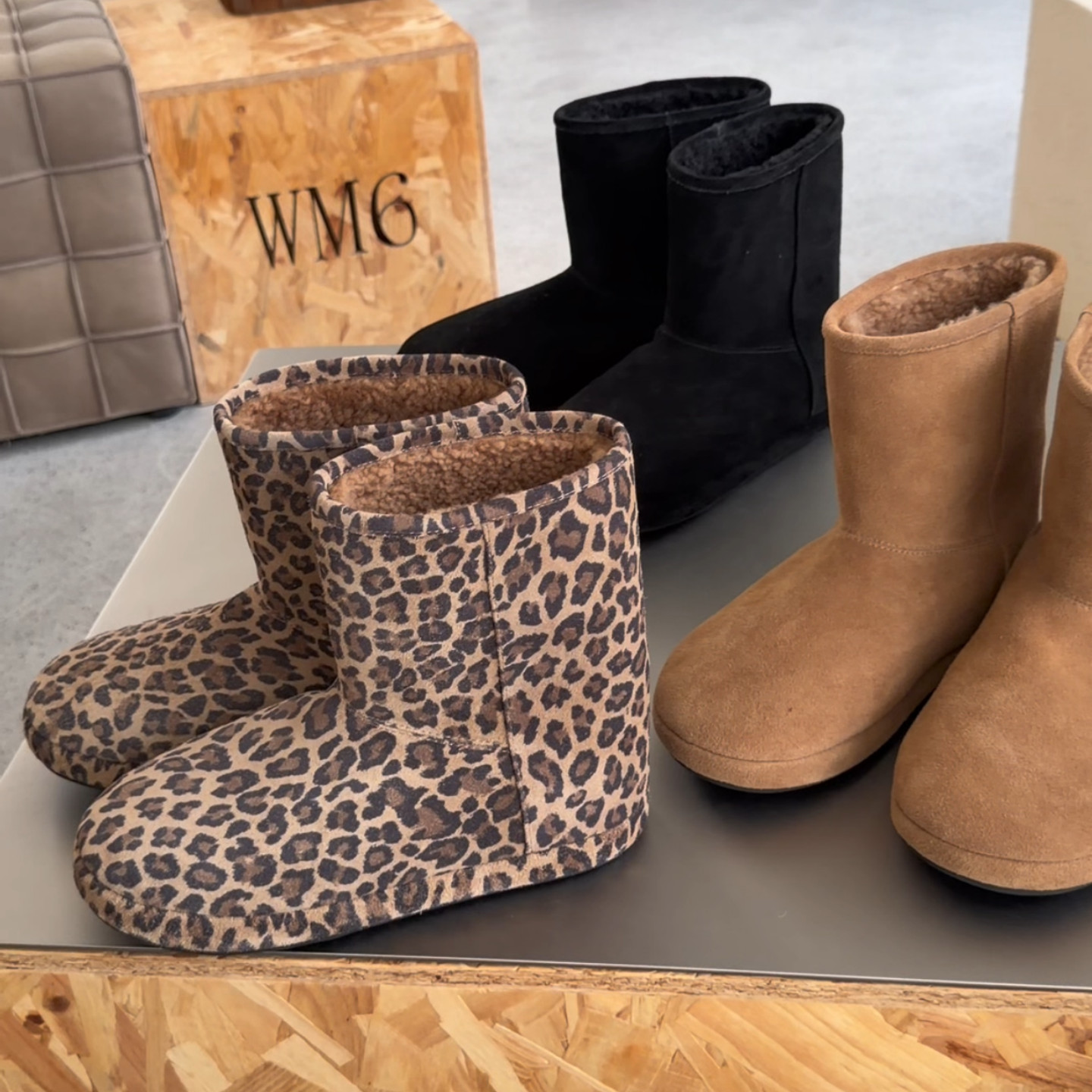 WM6雪地靴冬季平底短筒棉靴女鞋