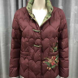 捡漏羽绒服短款妈妈冬装保暖外套2025新款中老年女装高级感90鸭绒