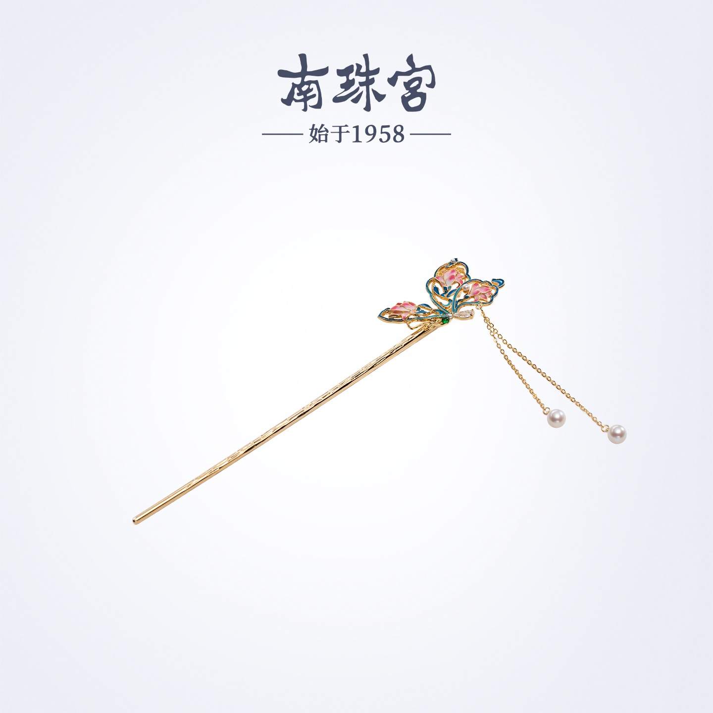 南珠宫国风蝴蝶设计穿搭精致百搭生日礼物送女友C-CJF002HD-J