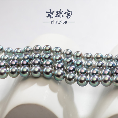 南珠宫925银海水珍珠圆
