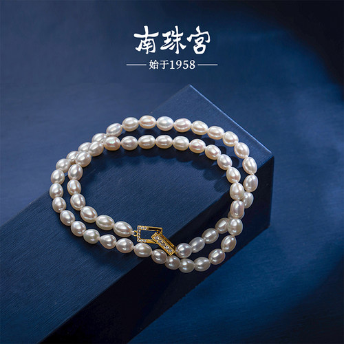 南珠宫S925银淡水珍珠小米项链