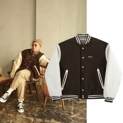 madness厚秋冬棒球服余文乐棉衣