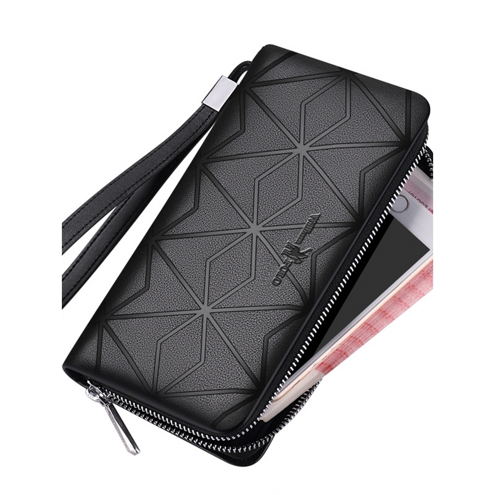 酷奇男士钱包长款多功能手拿包头层牛皮真皮手包皮夹钱包男款