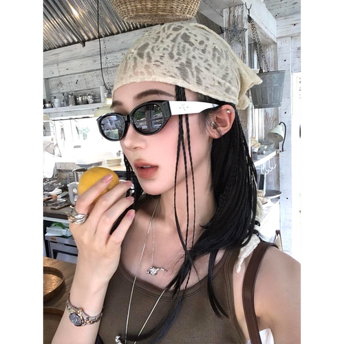 复古度假风蕾丝薄款三角巾