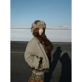 复古大东北雪地毛绒雷锋帽子女冬季 保暖显脸小防寒滑雪护耳帽 新款