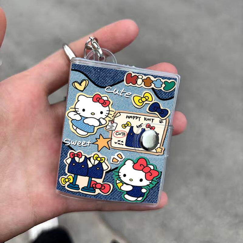 KT猫牛仔壁纸照片大头贴高颜值书包挂件小相册证件照两寸打印
