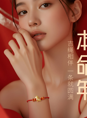 普陀山本命年红绳手链