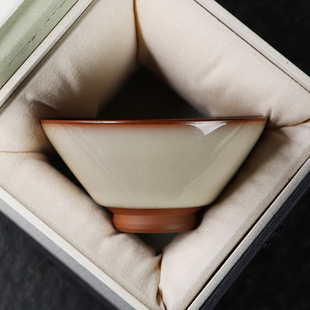 凝香阁青瓷猪油冻斗笠杯 品茗杯大号普洱杯 家用陶瓷功夫茶具 个性