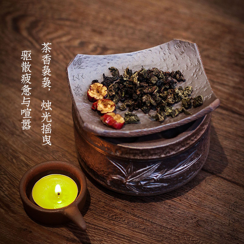 粗陶竹节暖茶炉中式复古茶具蜡烛加热底座暖茶炉家用煮茶炉烤茶炉,餐饮具,煮茶炉,淘宝优惠券,粉丝福利购,淘宝优惠卷
