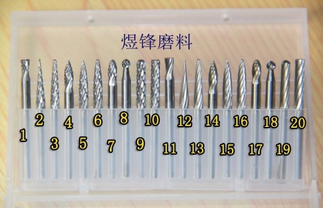 精品钨钢硬质合金旋转锉刀钨钢打磨头/钨钢磨头/雕刻刀/铣刀3*3mm图片