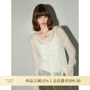 COCOBELLA精致镂空微透视针织开衫 SC0046 女慵懒风遮阳蕾丝衫