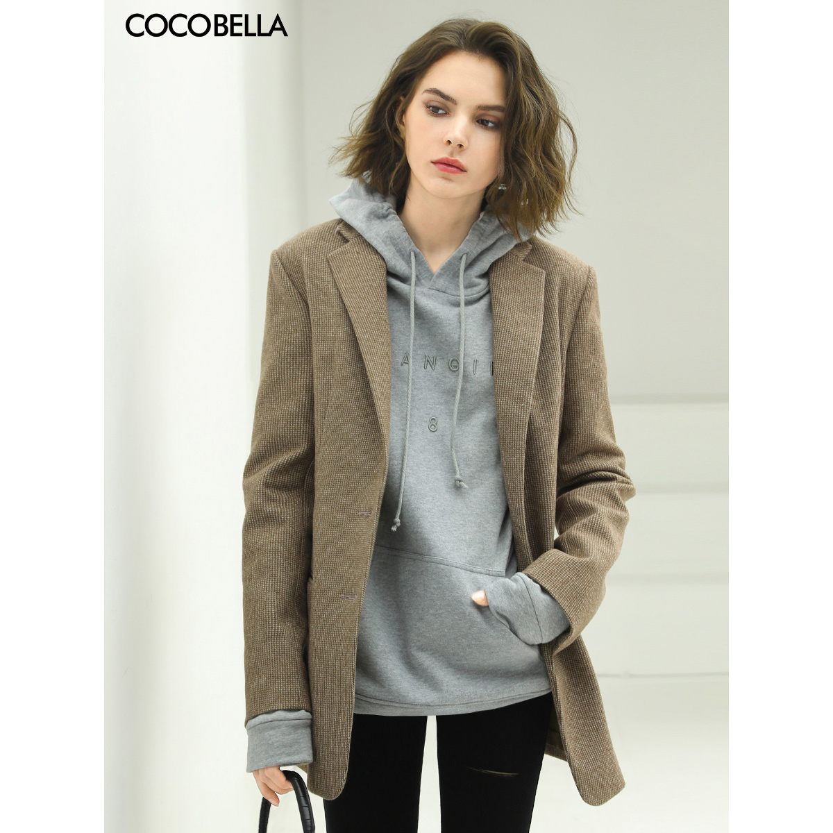 COCOBELLA千鳥格通勤西裝
