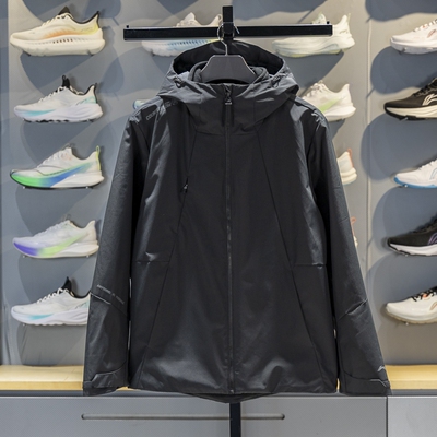 李宁男子三合一运动风衣2025新品加绒保暖防泼水宽松外套AWBV089