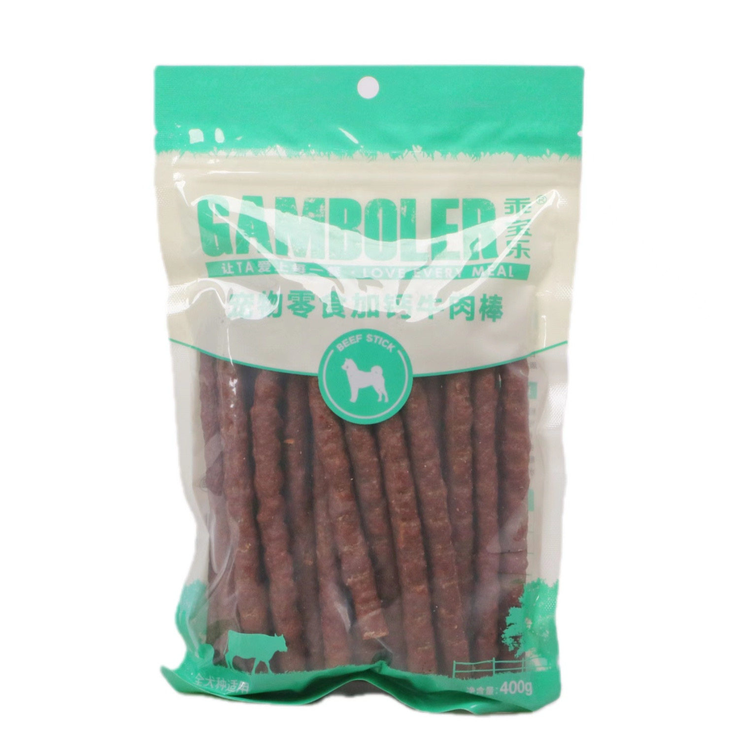 麦富迪狗狗高钙牛肉条棒零食磨牙棒400G比熊泰迪金毛训练奖励肉干