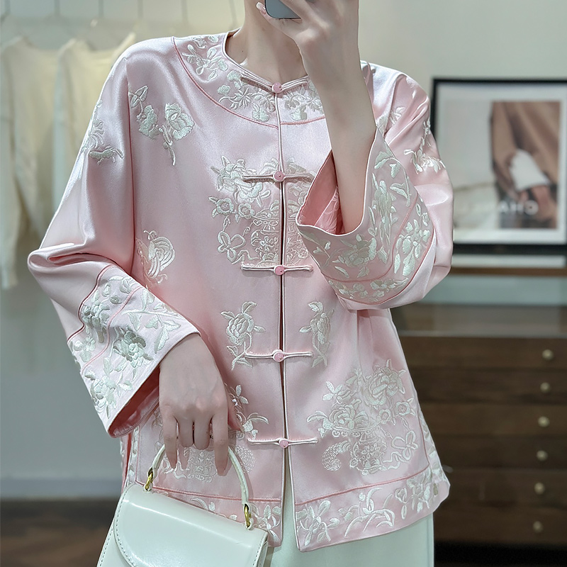 新中式上衣唐装汉服国风刺绣外套