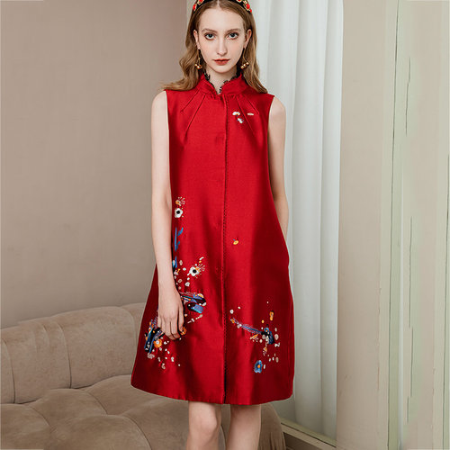 中国风复古民国风小洋装改良旗袍