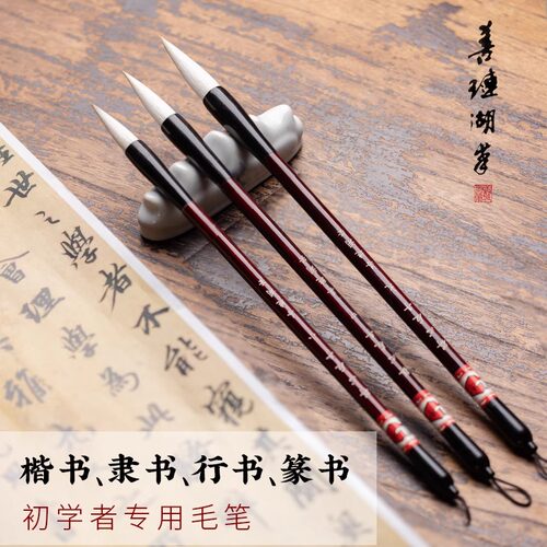 善琏湖笔得心应手毛笔书法套装