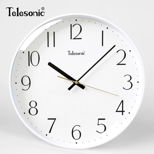 TELESONIC天王星北欧轻奢客厅石英钟表现代简约静音卧室装饰时钟 - 封面