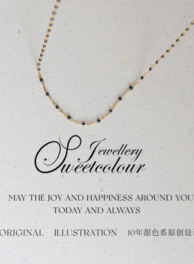 银镀金锁骨链小众叠戴基础项链