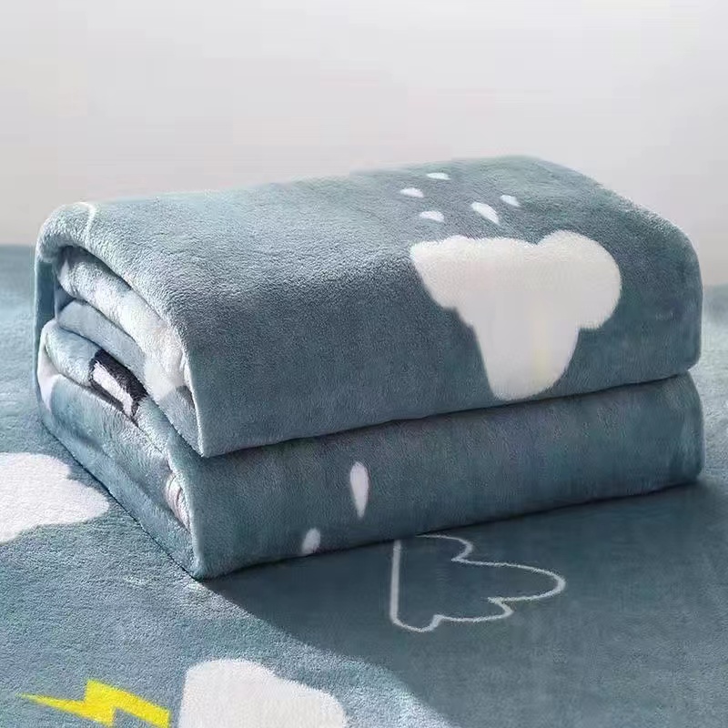 【3秒速热多尺寸】超柔法兰绒夏季空调盖毯单双人宿舍冬季毯子
