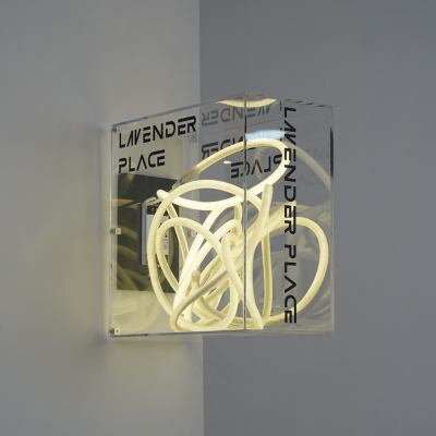 双面亚克力灯箱广告牌悬挂门头户外网红透明霓虹发光门牌招牌定做