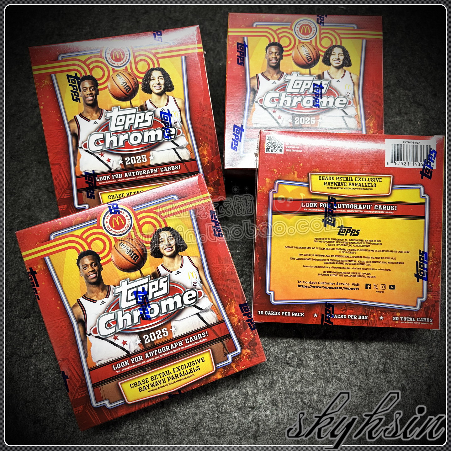 Topps Chrome 2025 全美麦当劳明星赛MEGA球星卡 彼得森 AJ迪班萨