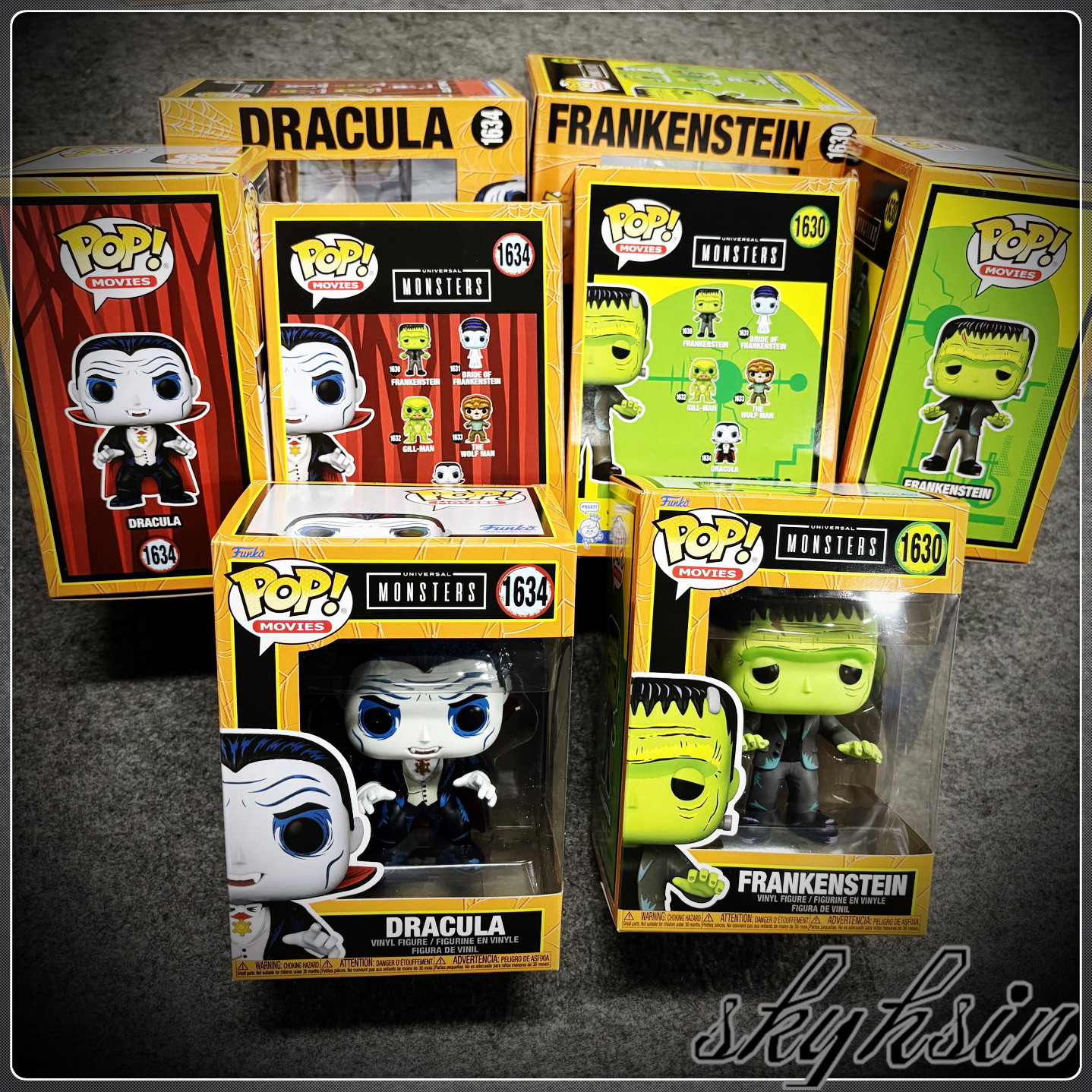 Funko Pop 恐怖电影吸血鬼德古拉/科学怪人弗兰肯斯坦公仔手办