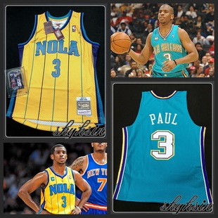 M&N 克里斯保罗黄蜂队球衣 CP3新奥尔良复古SW MN复刻球迷版球服