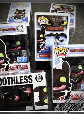 Funko丰高Pop公仔 Toothless 驯龙高手无牙仔吐舌限定典藏版手办