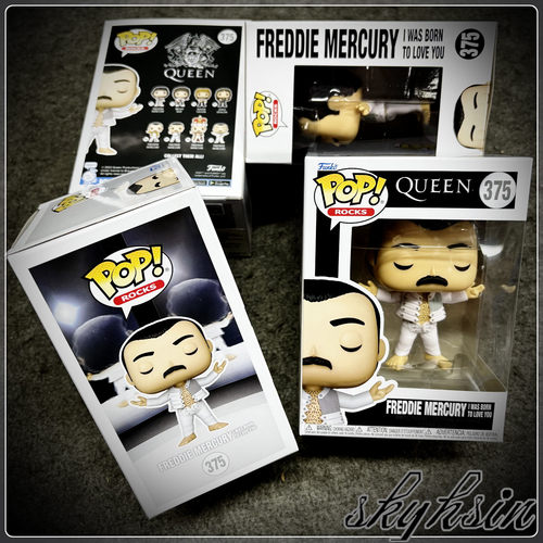 Funko POP皇后乐队 弗雷迪默丘里牙叔手办I Was Born To Love You