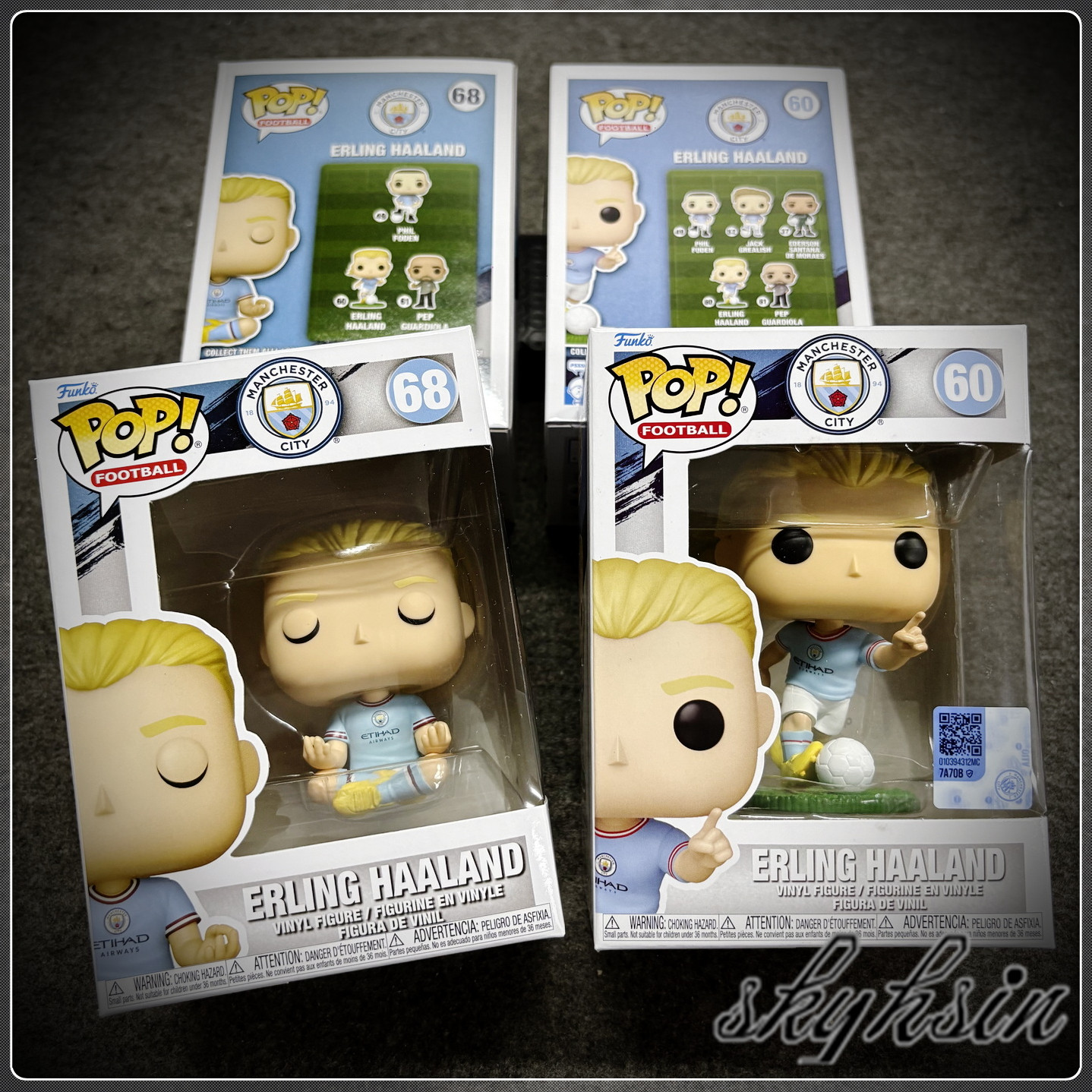Funko 英超足球曼彻斯特城队哈兰德手办 福登/瓜迪奥拉人偶公仔