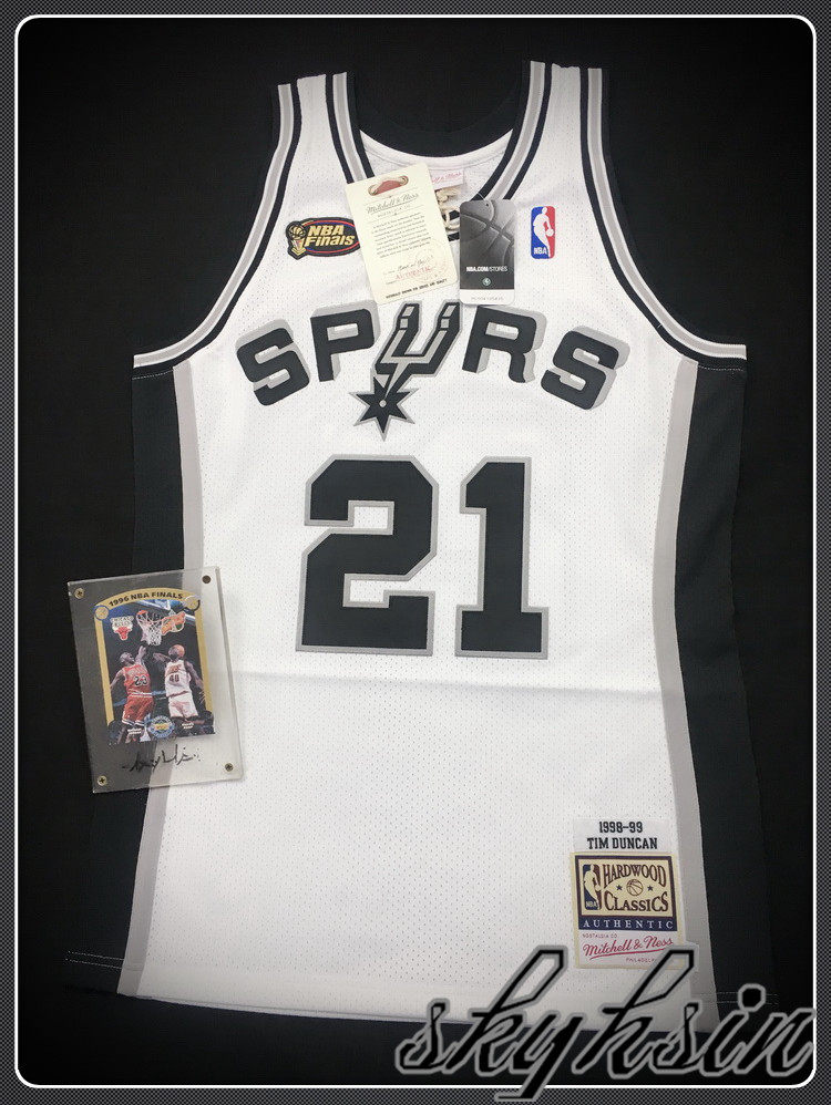 M&N 蒂姆邓肯马刺队球员版球衣 Duncan 98-99总决赛MN复刻AU球服