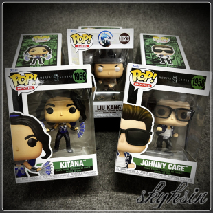 Funko Mortal Kombat真人快打吉塔娜/绝对零度/刘康/乔尼凯奇手办