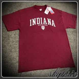 美版萨尔瓦多产 NCAA印第安纳大学棉质T恤 山地人队球迷校友短袖
