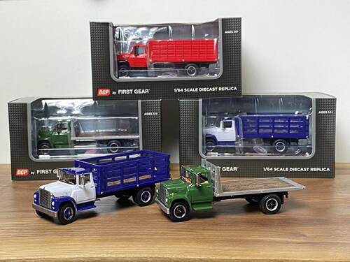 DCP 1/64 FirstGear 高栏卡车合金汽车模型 谷物货车静态玩具