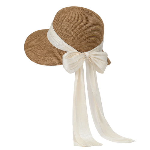 大檐草帽夏季出游可折叠沙滩帽子