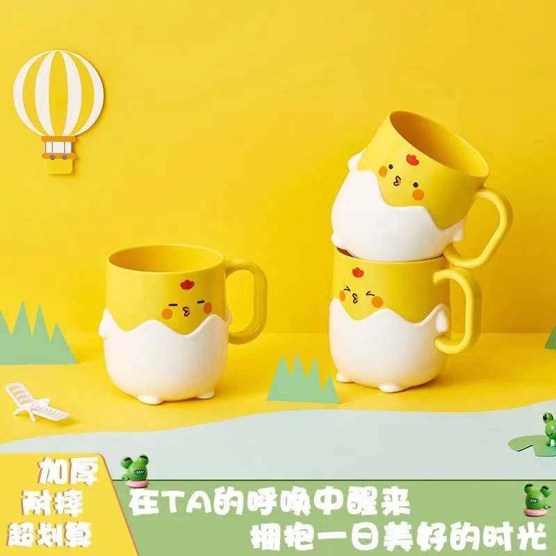 儿童卡通风宝宝防摔喝水刷牙杯图片
