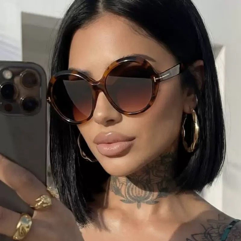 欧美辣妹风圆形大框太阳镜2026新款时尚男女海边度假防紫外线墨镜,ZIPPO/瑞士军刀/眼镜,太阳眼镜,淘宝优惠券,粉丝福利购,淘宝优惠卷