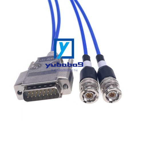 DB15转2个PL75-47 DB15转1553B三同轴连接器 M17/176-0002总线