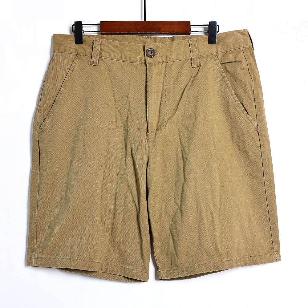 2026年男士工装风中裤时尚简约纯色青年休闲裤宽松直筒五分裤短裤