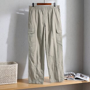 裤 情侣工装 简约时尚 通勤百搭休闲裤 2026年新品 宽松直筒长裤 春季