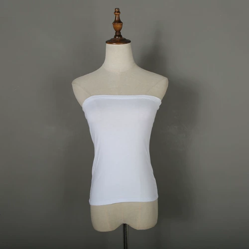 Многоцветный топ без лямок, длинное защитное белье, эластичное нижнее белье, бретели, средней длины, простой и элегантный дизайн